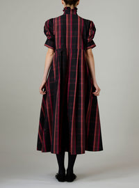 Venetia Dress - Ghost Tartan - Pink