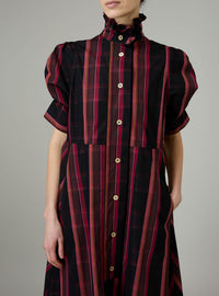 Venetia Dress - Ghost Tartan - Pink