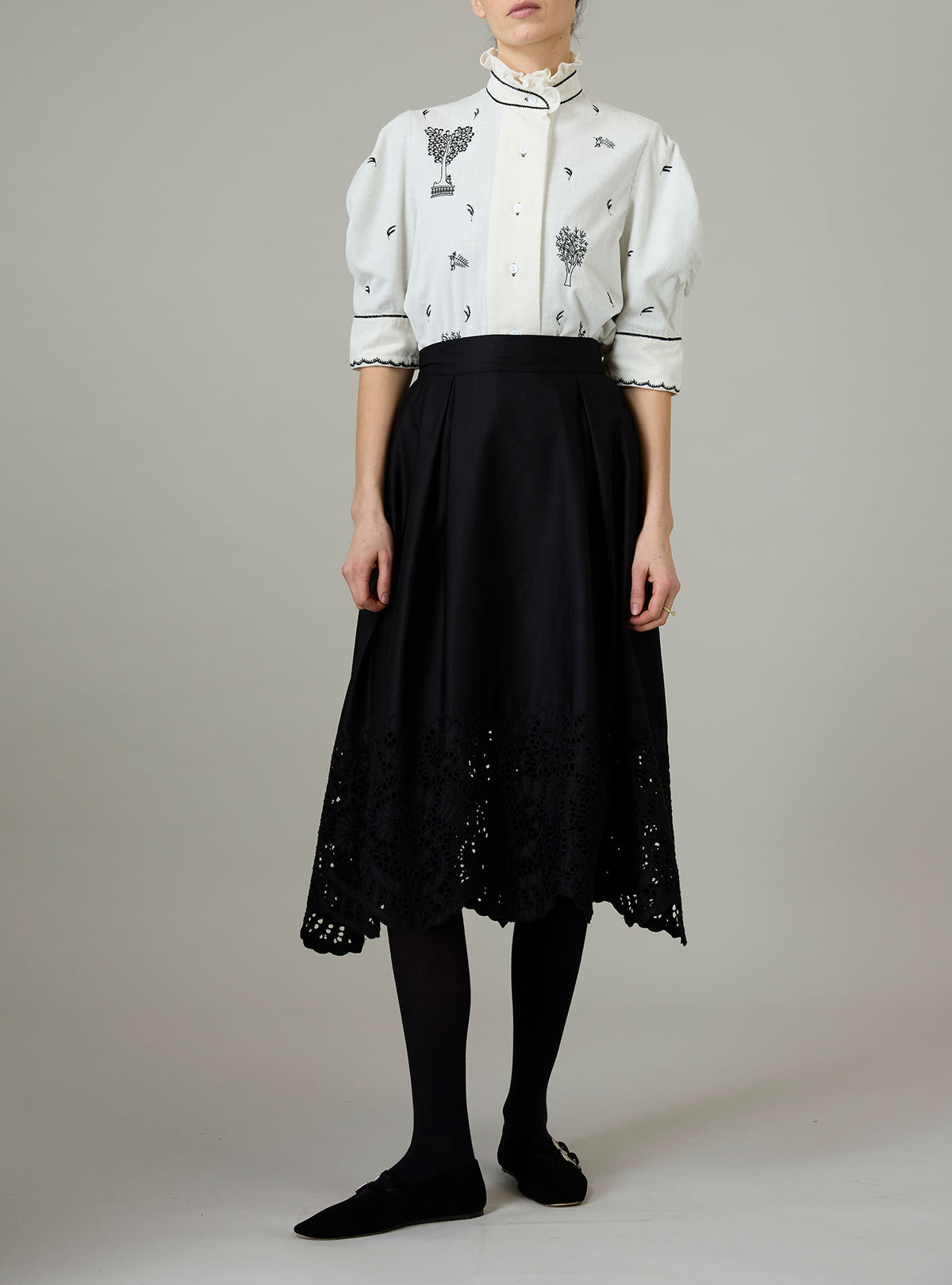 Vita Blouse - Pavilion Embroidery - Off White