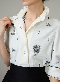 Vita Blouse - Pavilion Embroidery - Off White