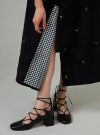 Venetia Dress - Pavilion Embroidery - Black