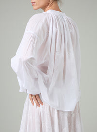 Guise Blouse - Off-White - Floral Eyelet