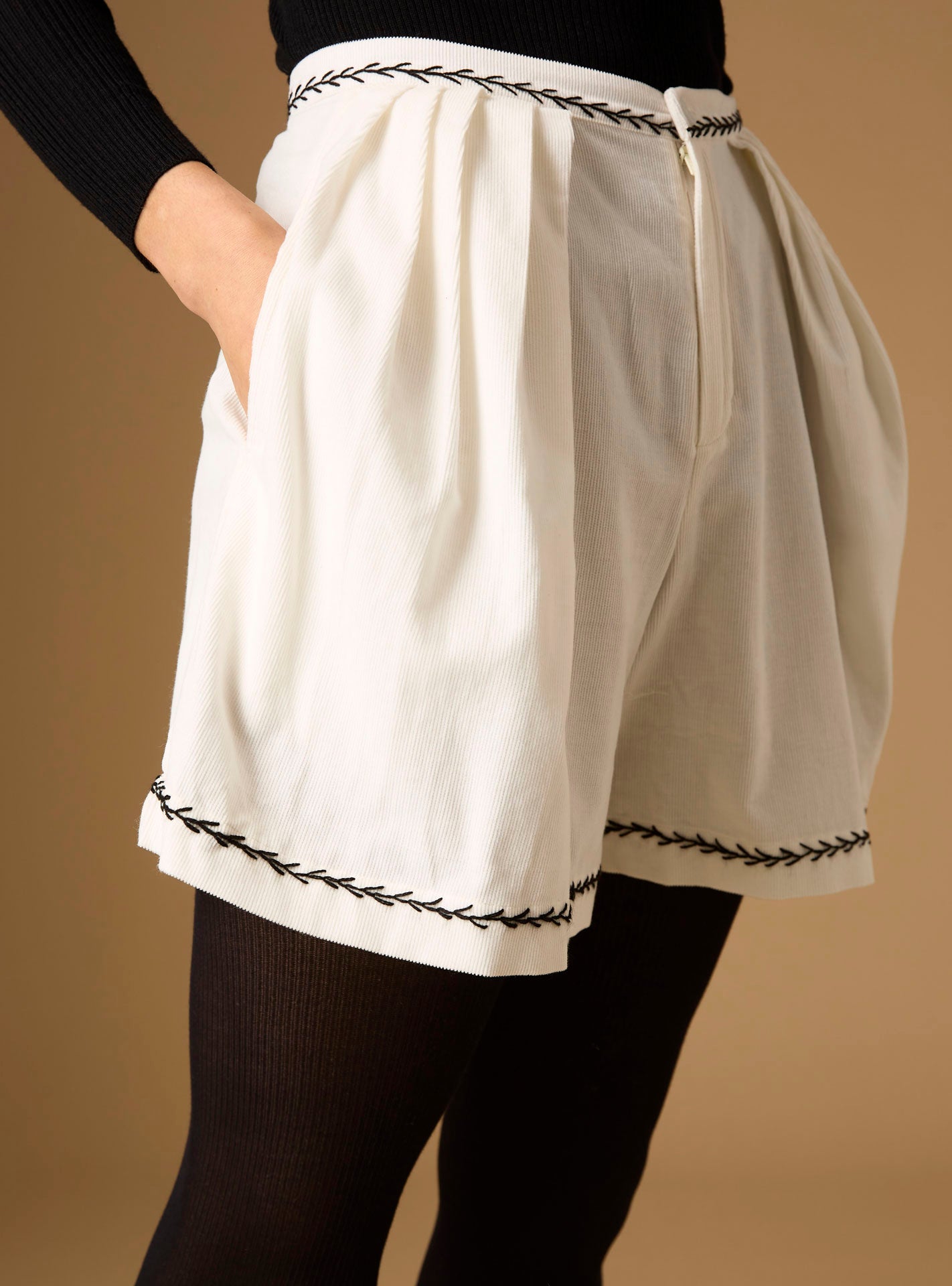 Kenya Cream Short by Thierry Colson