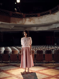 Sophia T-Shirt  Lotus Pink - Gilded Age Ruffles