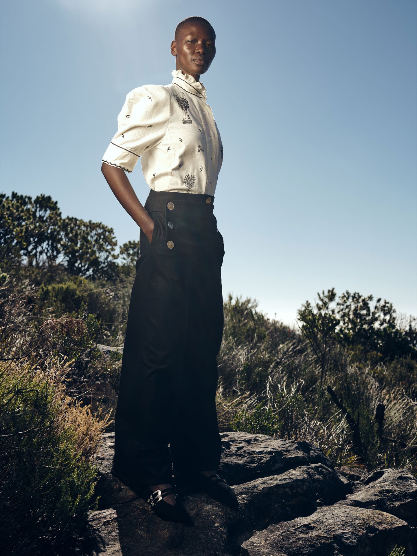 Vita Blouse - Pavilion Embroidery - Off White – Thierry Colson