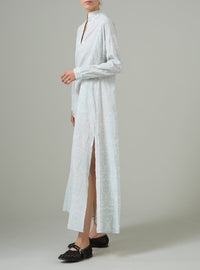 Parvati Voile Kaftan - Elizabethan Block print - Mint