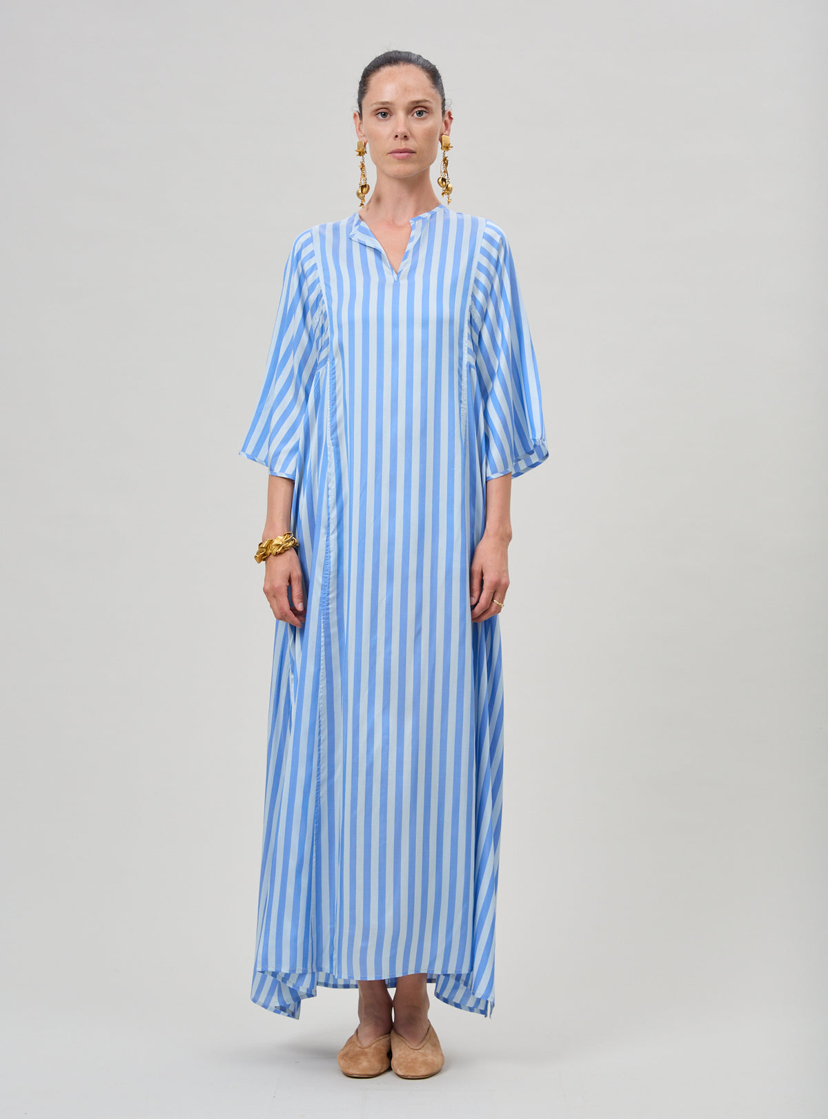 Rachel Kaftan - Bouboulina Stripes - Sapphire & Pearl Grey