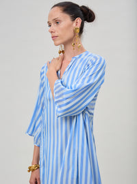 Rachel Kaftan - Bouboulina Stripes - Sapphire & Pearl Grey