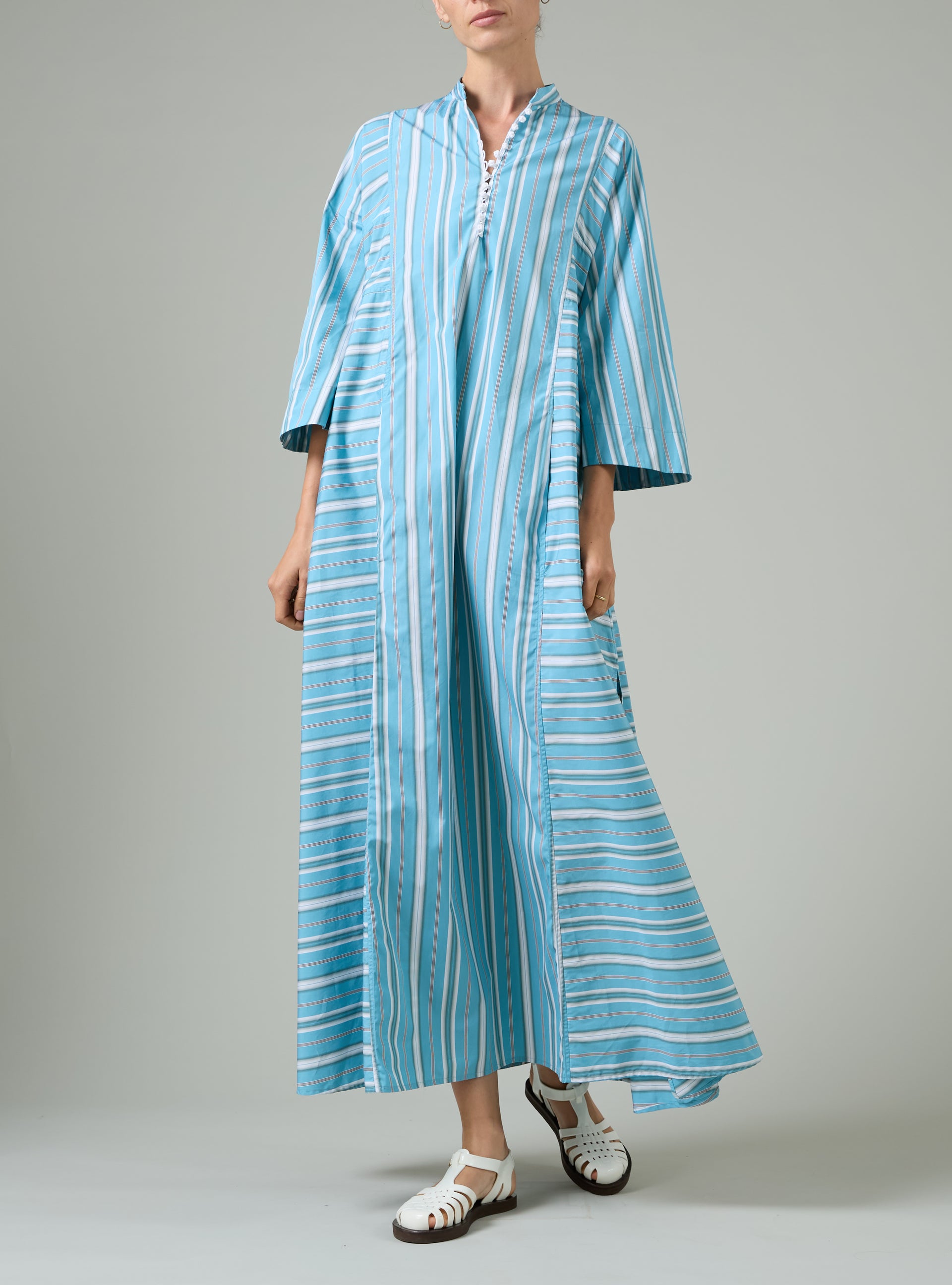 rachel green long dress Rachel Long dress - Lagoon & White