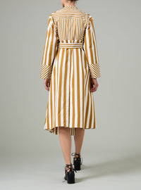 Sacha Robe-Dress - Lido Stripes - Tobacco