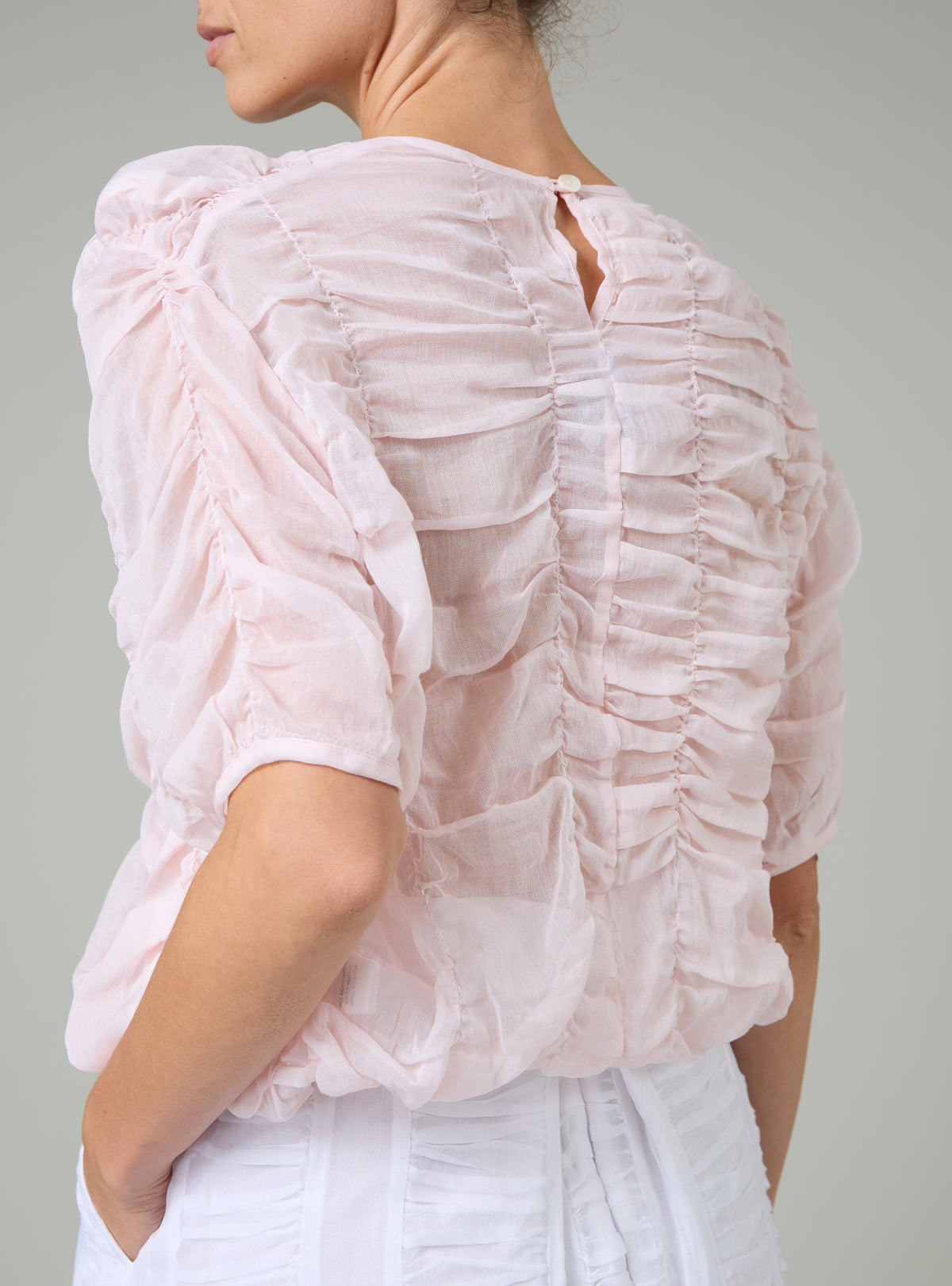 Sophia T-Shirt  Lotus Pink - Gilded Age Ruffles