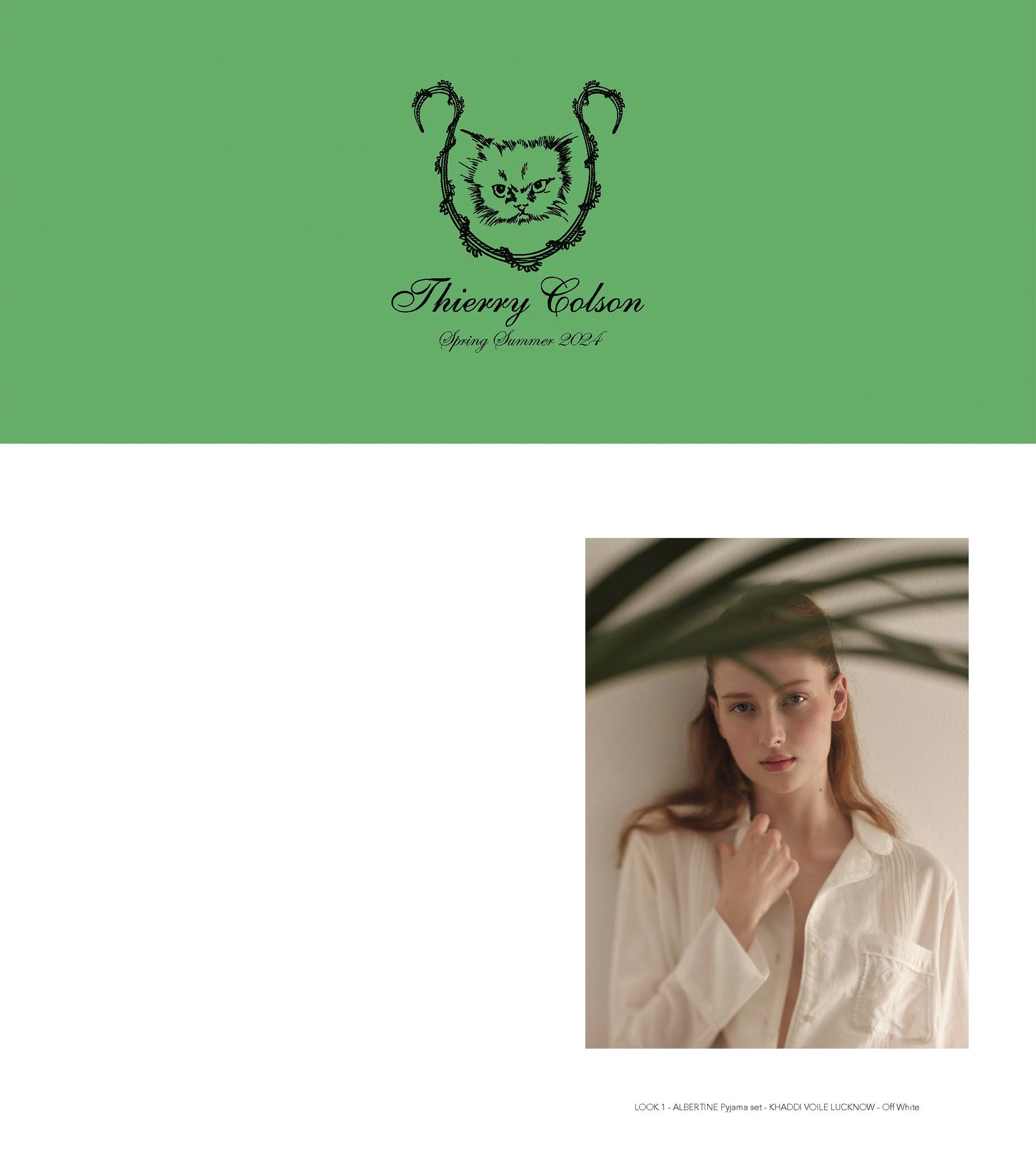 Thierry Colson Spring Summer 2024 lookbook