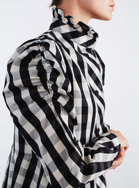 Winter Shirt Dress - Black & White