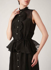 Yordana Dress - Rose Petals - Black