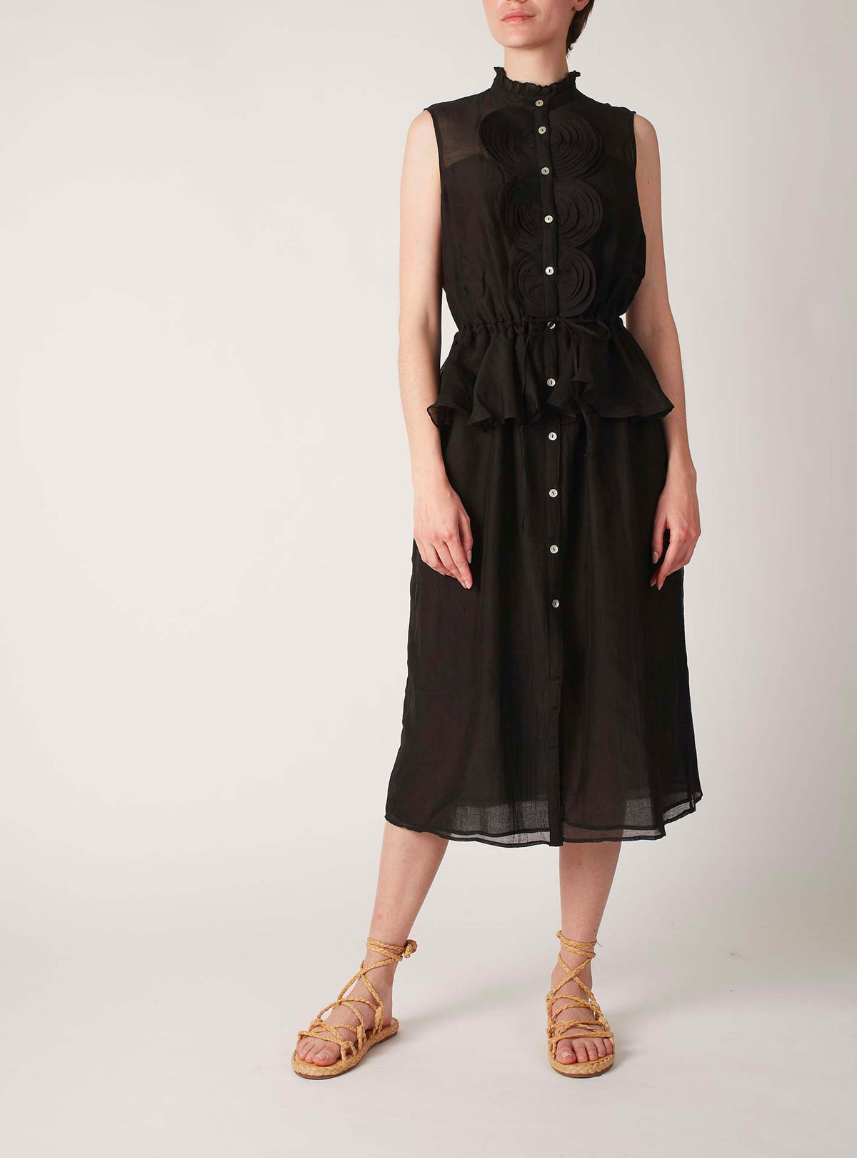 Yordana Dress - Rose Petals - Black