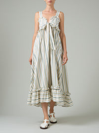 Valentina dress - Yellow & Grey - Capri Stripes