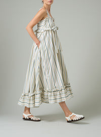 Valentina dress - Yellow & Grey - Capri Stripes