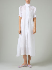 Venetia Dress - Off-White -  Floral Eyelet
