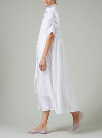 Venetia Dress - Off-White -  Floral Eyelet