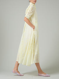 Venetia Dress - Tender Yellow - Floral Eyelet