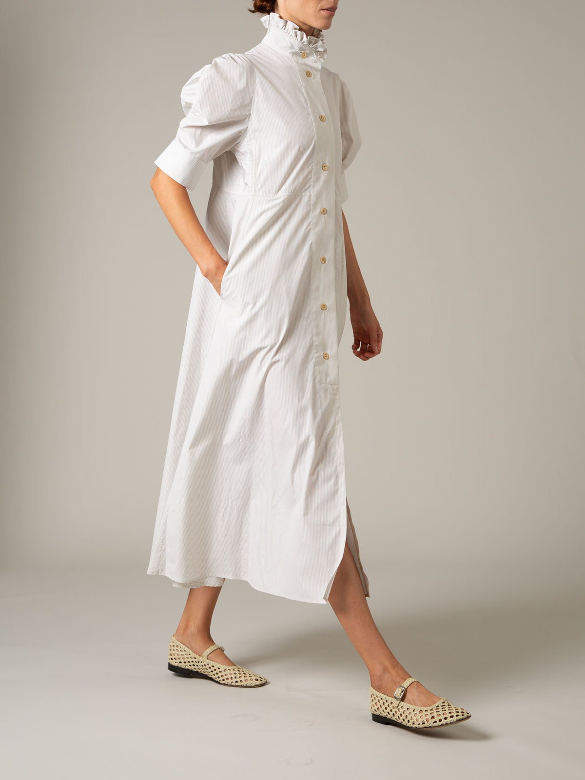 Venetia Dress - Lady Poplin - Turtle Dove