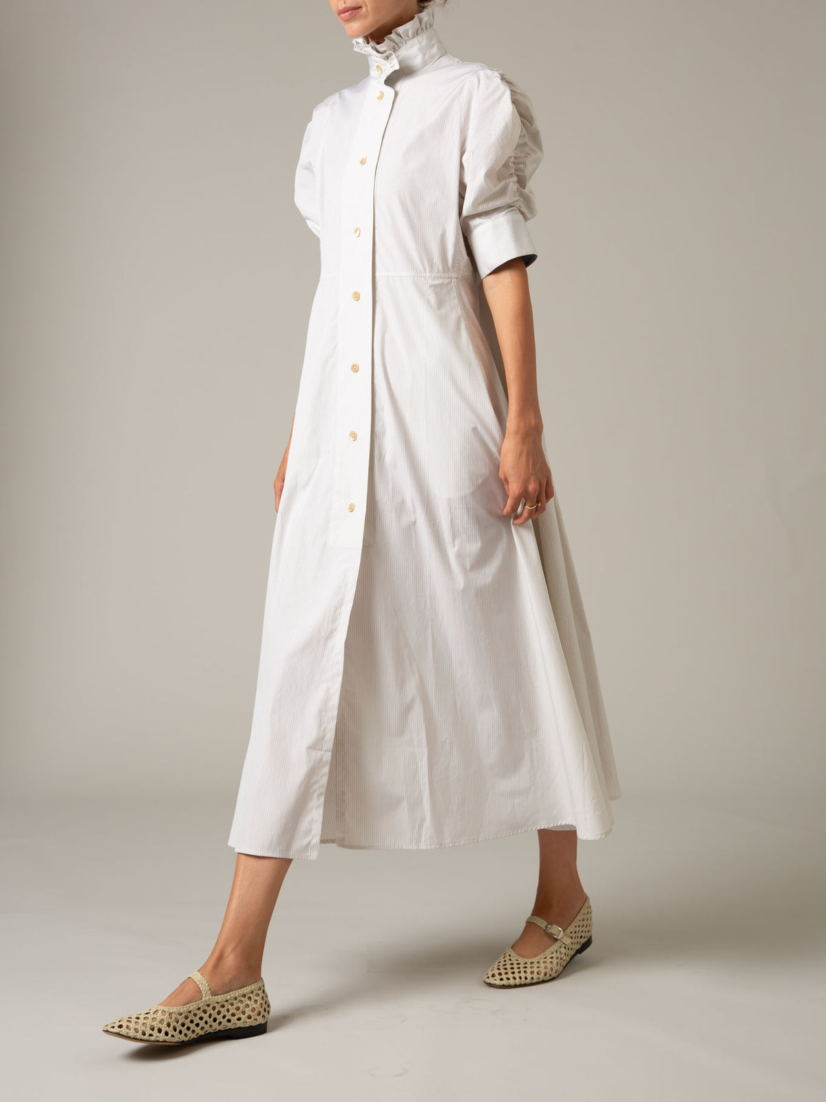 Venetia Dress - Lady Poplin - Turtle Dove