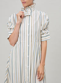 Venetia dress - Yellow & Grey - Capri Stripes