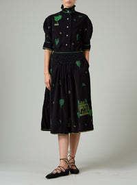 Vita Blouse - Pavilion Embroidery - Black