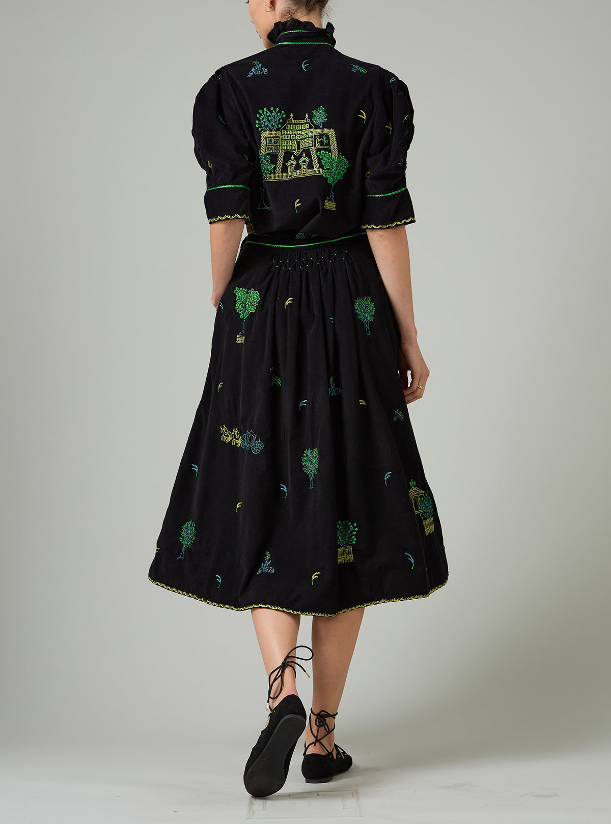 Vita Blouse - Pavilion Embroidery - Black