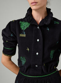 Vita Blouse - Pavilion Embroidery - Black