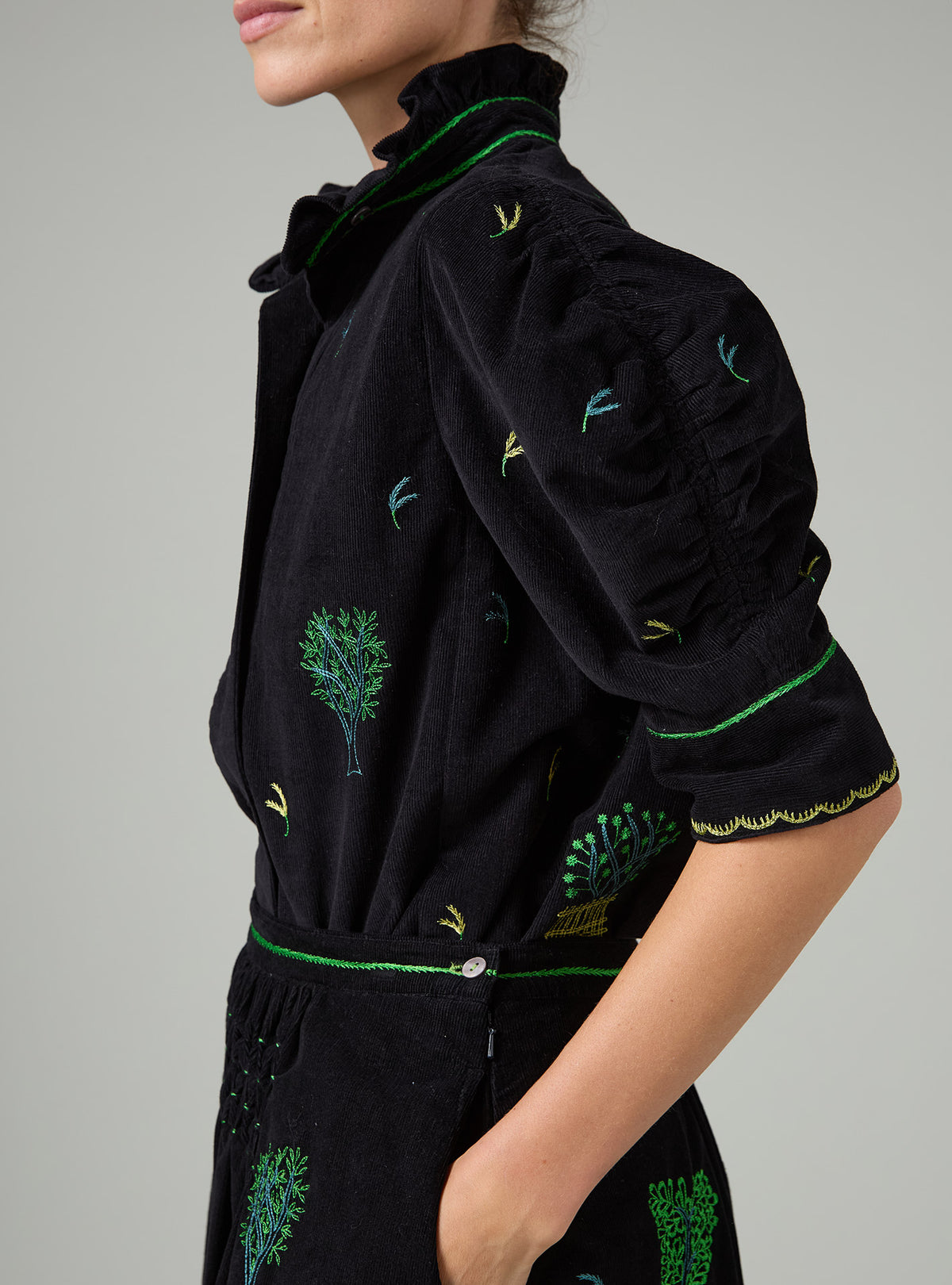 Vita Blouse - Pavilion Embroidery - Black
