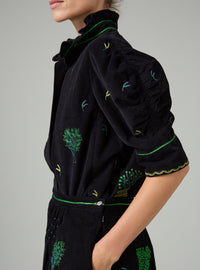 Vita Blouse - Pavilion Embroidery - Black