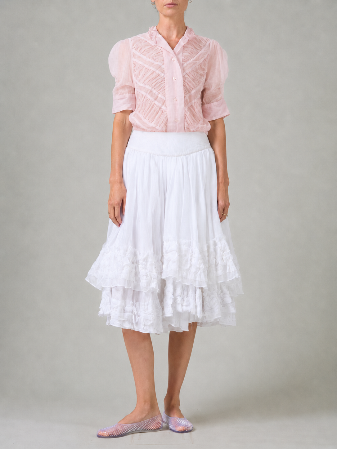 Vita Shirt - Lotus Pink - Gilded Age Ruffles