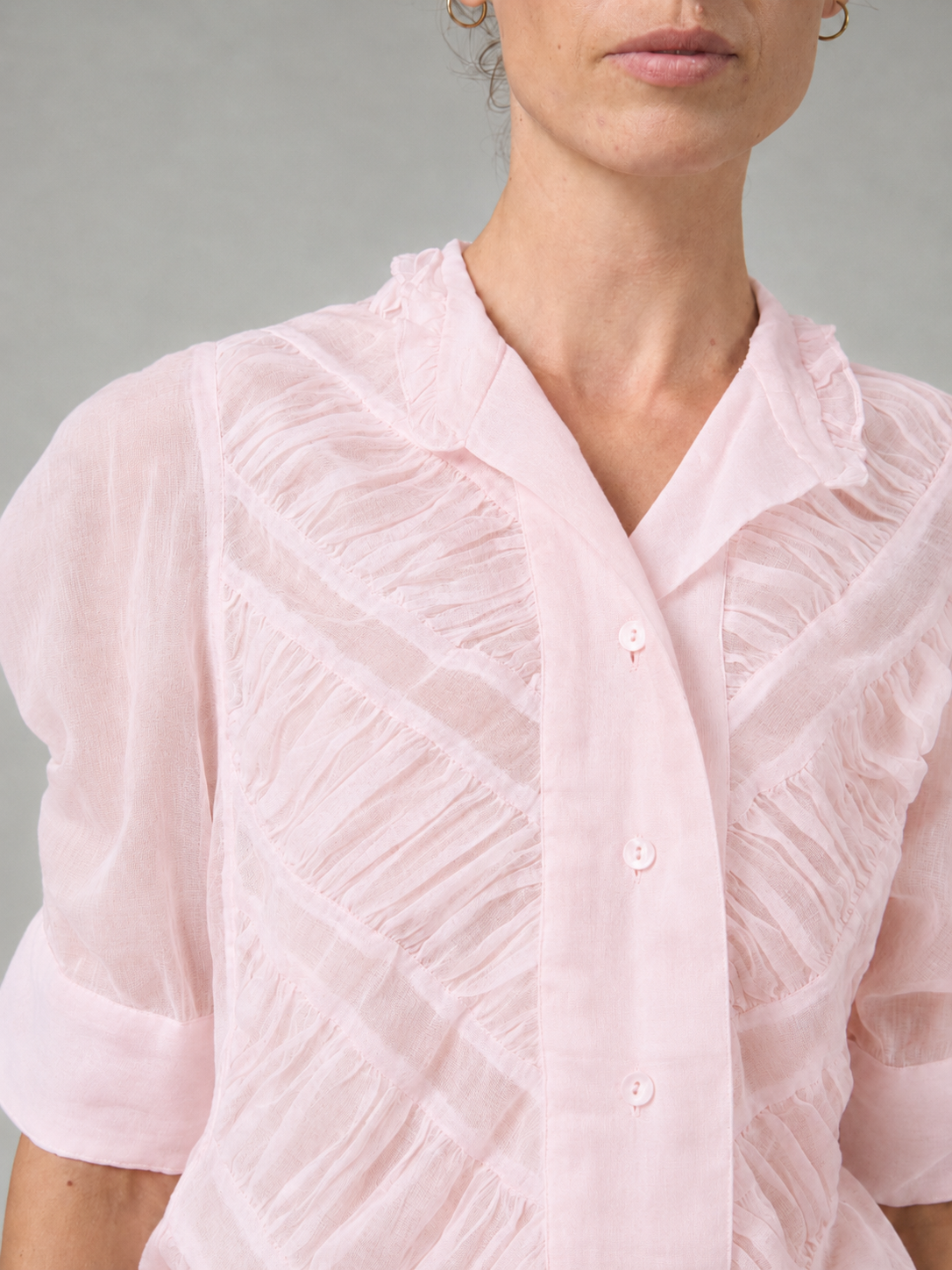 Vita Shirt - Lotus Pink - Gilded Age Ruffles