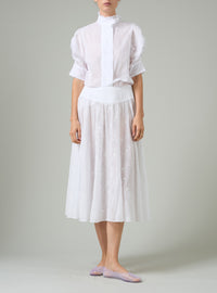 Vita Blouse - Off-White - Floral Eyelet