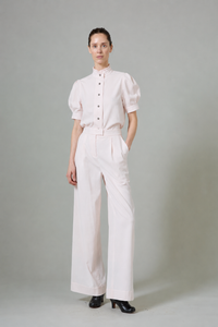 Vita Short Sleeves Shirt - Peony Pink - Plain Corduroy