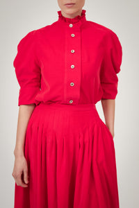 Vita Blouse - Tirolean Cord - Red