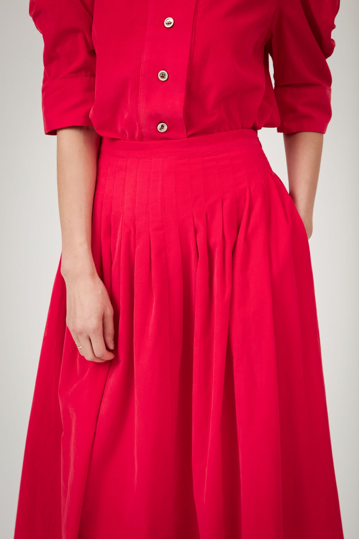 Zazou skirt - Tirolean Cord - Red