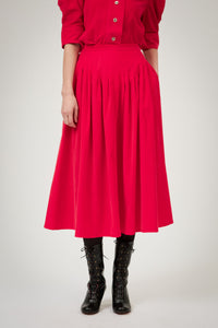 Zazou skirt - Tirolean Cord - Red