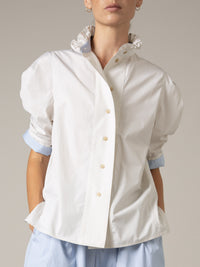 Vita Blouse - Lady Poplin - Turtle Dove