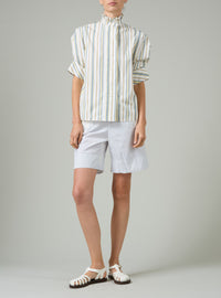 Vita Blouse - Yellow & Grey - Capri Stripes