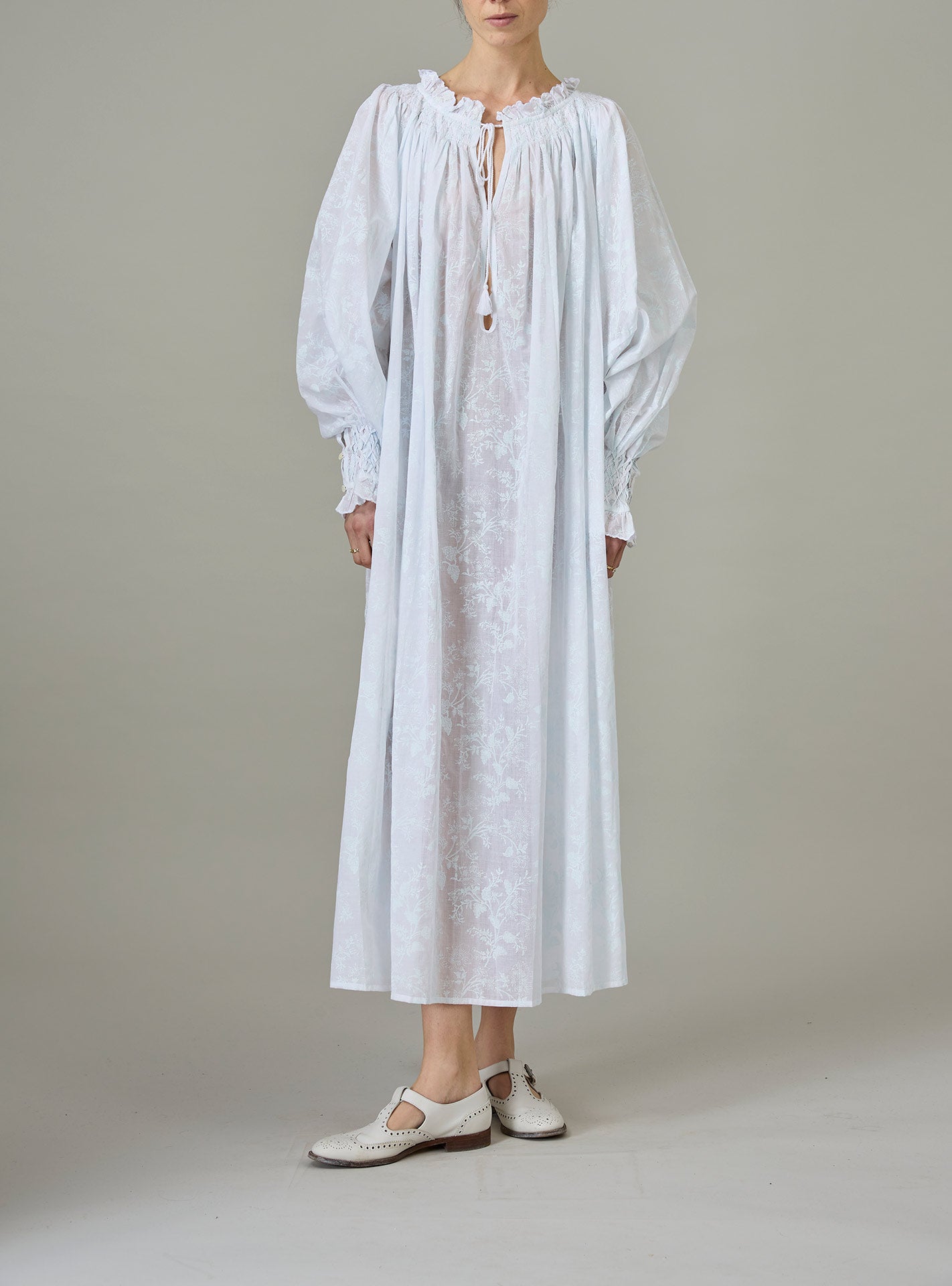 Vladia Chintz White or Lavender Dress - Thierry Colson