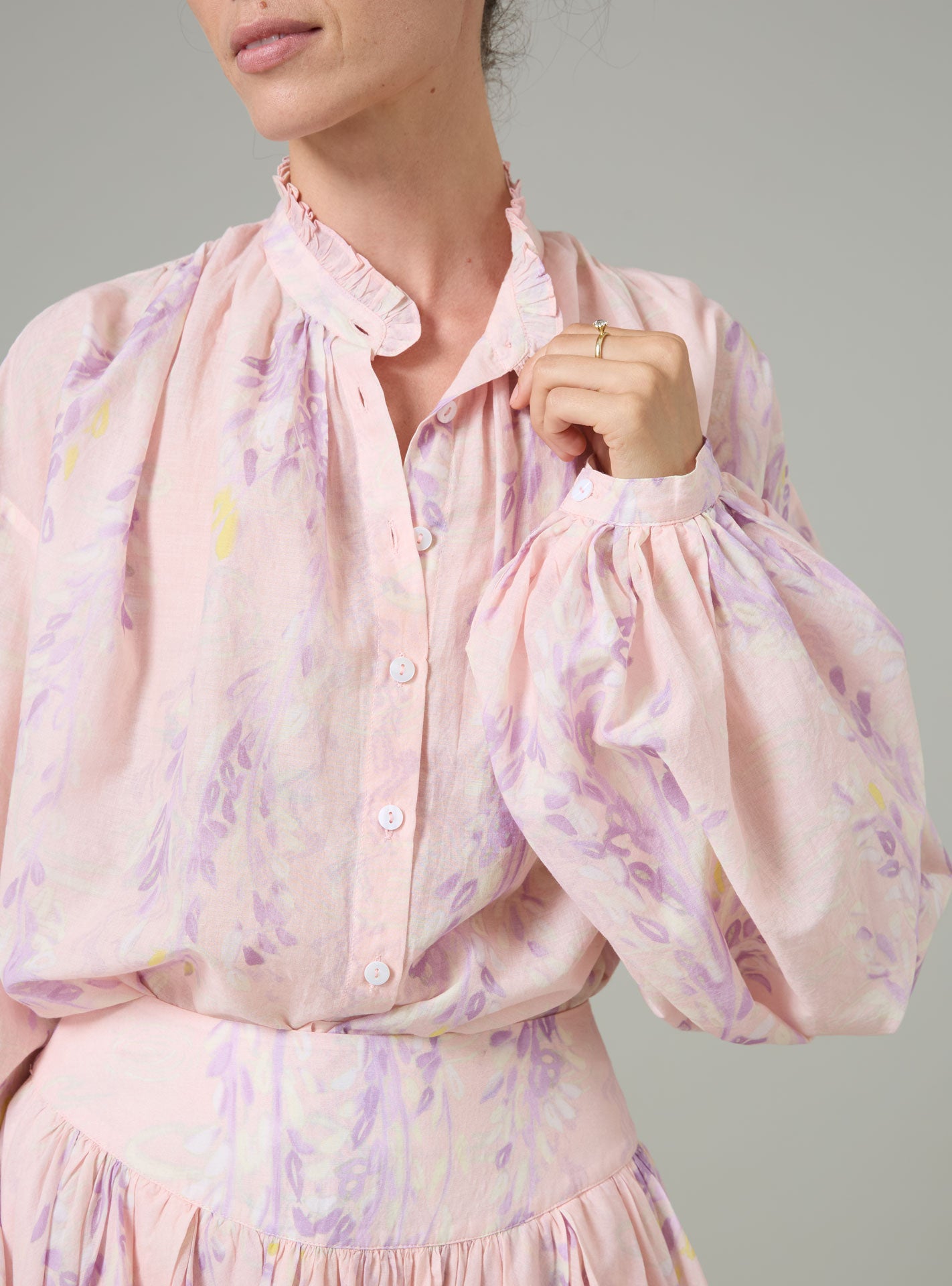 【完売商品】BLOSSOM SHEER BLOUSE blossom sheer top～ﾌﾞﾛｯｻﾑｼｱｰﾄｯﾌﾟ | flower／フラワー公式通販