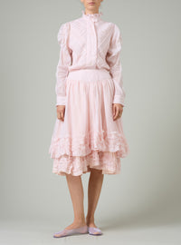 Constance Petticoat Skirt - Lotus Pink - Gilded Age Ruffles
