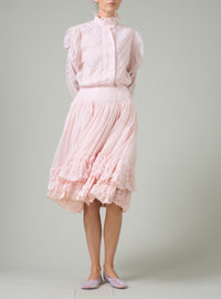 Constance Petticoat Skirt - Lotus Pink - Gilded Age Ruffles