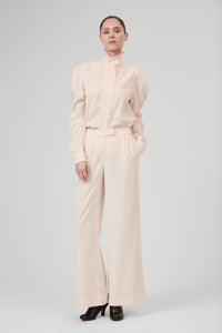 Wind Long Sleeves Shirt - Peony Pink - Plain Corduroy