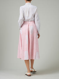 Wynona Skirt - Pirate Stripes - Red & Neel