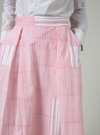 Wynona Skirt - Pirate Stripes - Red & Neel