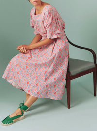Wynona Skirt - Parrot Print - Blue Grey / Watermelon