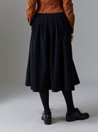 Back view of Zazou skirt black - Tirolean Cord by Thierry Colson